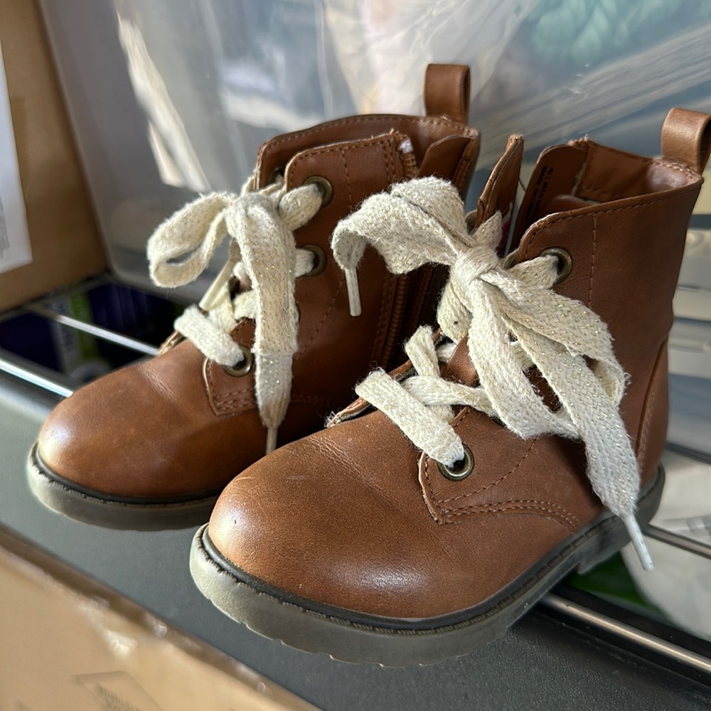 Cat & Jack toddler cognac boots